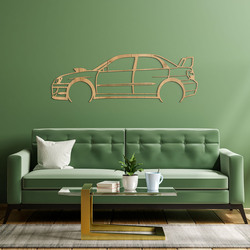 Dřevěný obraz na zeď - Subaru Impreza | Dub zlatý