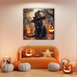 Wall Art for Halloween - Black Cat