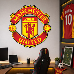 Farebný drevený obraz - Manchester United