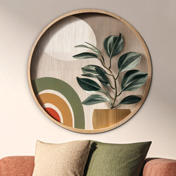 Designový obraz ze dřeva - Rostlina