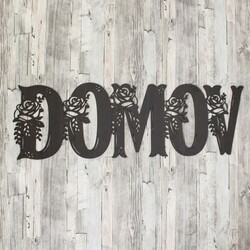 Český nápis na stěnu - Domov | Wenge