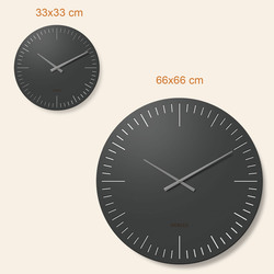 Designové nástěnné hodiny - Minute | 66x66 cm
