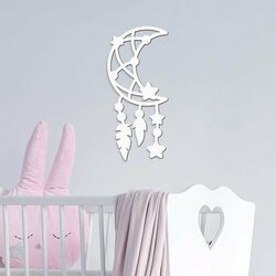 Detský lapač zlých snov z dreva  | Biela