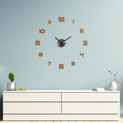 Nalepovacie hodiny z dreva - Victoria | Čerešňa