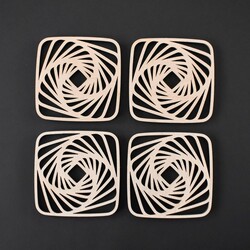 SET 4 ks abstraktných podpivníkov