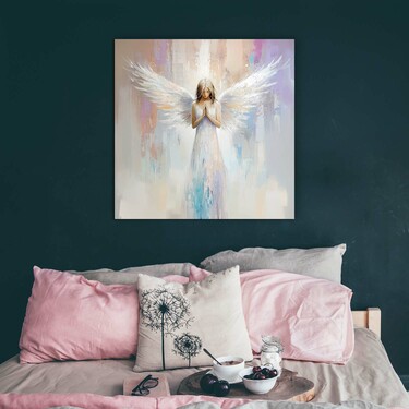 Painted Wall Art for Bedroom - Angel | DUBLEZ