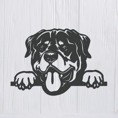 3D Wooden Wall Art - Rottweiler | DUBLEZ
