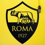 Fából készült csapat embléma - AS Roma 