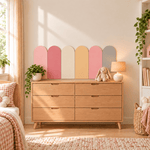 Wooden panels for a children's room - Arches (6 pcs)