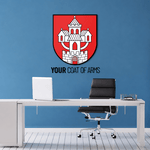 Wooden city coat of arms for the wall - Custom-made