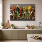Wooden picture for the kitchen - Spices