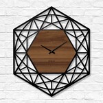 Geometrické hodiny na stenu - Polygón