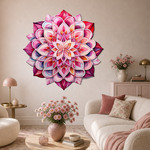 Floral mandala on wood - Rosalia