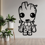 Dřevěný obraz - Baby Groot