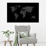 Wooden Wall Art - World Map on the Wall