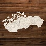 Dřevěné PUZZLE - Mapa okresů Slovenska