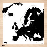 Puzzle din lemn - Harta Europei