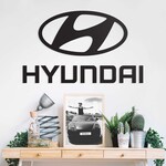 Sigla din lemn pentru perete a mașinii - Hyundai 