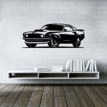 Tablou din lemn cu o mașină pentru perete - Ford Mustang