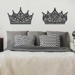 Coroană decorativă - Tablou deasupra patului - Regina și regele