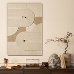 Boho textured painting - Woven arches