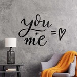 Short Inscription on the Wall - You + Me