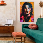 Barevný pop art portrét - Michael Jackson