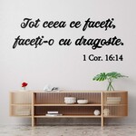 Citat din Biblie - Sticker decorativ