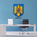 Stema din lemn a orașului pentru perete - La comandă