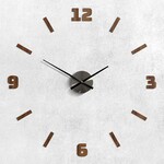 Ceas de perete autoadeziv din lemn - Tempus