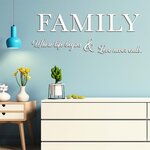 Wooden Sticker - Quote about Family 