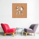 Decorațiune din lemn - Zodia Gemeni