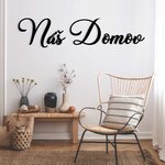 Dřevěný nápis na stěnu - Náš domov