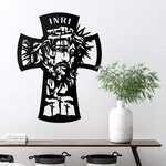 Drevený krížik na stenu - Ukrižovanie Ježiša