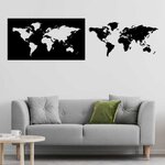 Harta lumii lemn 2 în 1 - Home decor