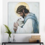 Tablou cu Isus modern - Realizat din lemn
