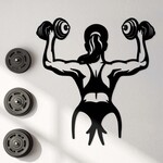 Cadou pentru o sportivă - Tablou din lemn cu o femeie