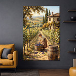Tablou rustic pe lemn - Podgorii italiene