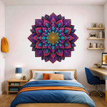 Fialová mandala na stenu - Violeta