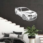 Tablou din lemn mașina - Nissan GT-R Skyline
