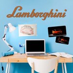 Dřevěný nápis na zeď - Lamborghini