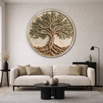 Round picture of the tree of life - The power of roots