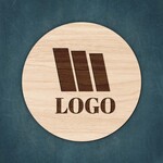 Custom logo coaster