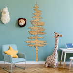 Wooden Tree on the Wall - Conifer