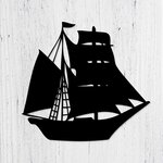 Wooden Wall Sticker - Ship