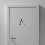 Pictogramă din lemn - Persoană cu dizabilități