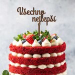 Nápis ze dřeva - Všechno nejlepší