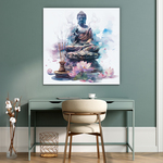 Akvarelový obraz - Buddha (UV tlač)