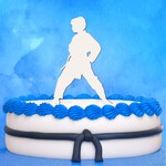 3D tortadísz névvel - Karate