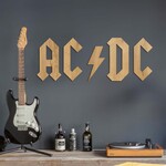  Logo din lemn - Inscripție pentru perete - AC/DC
